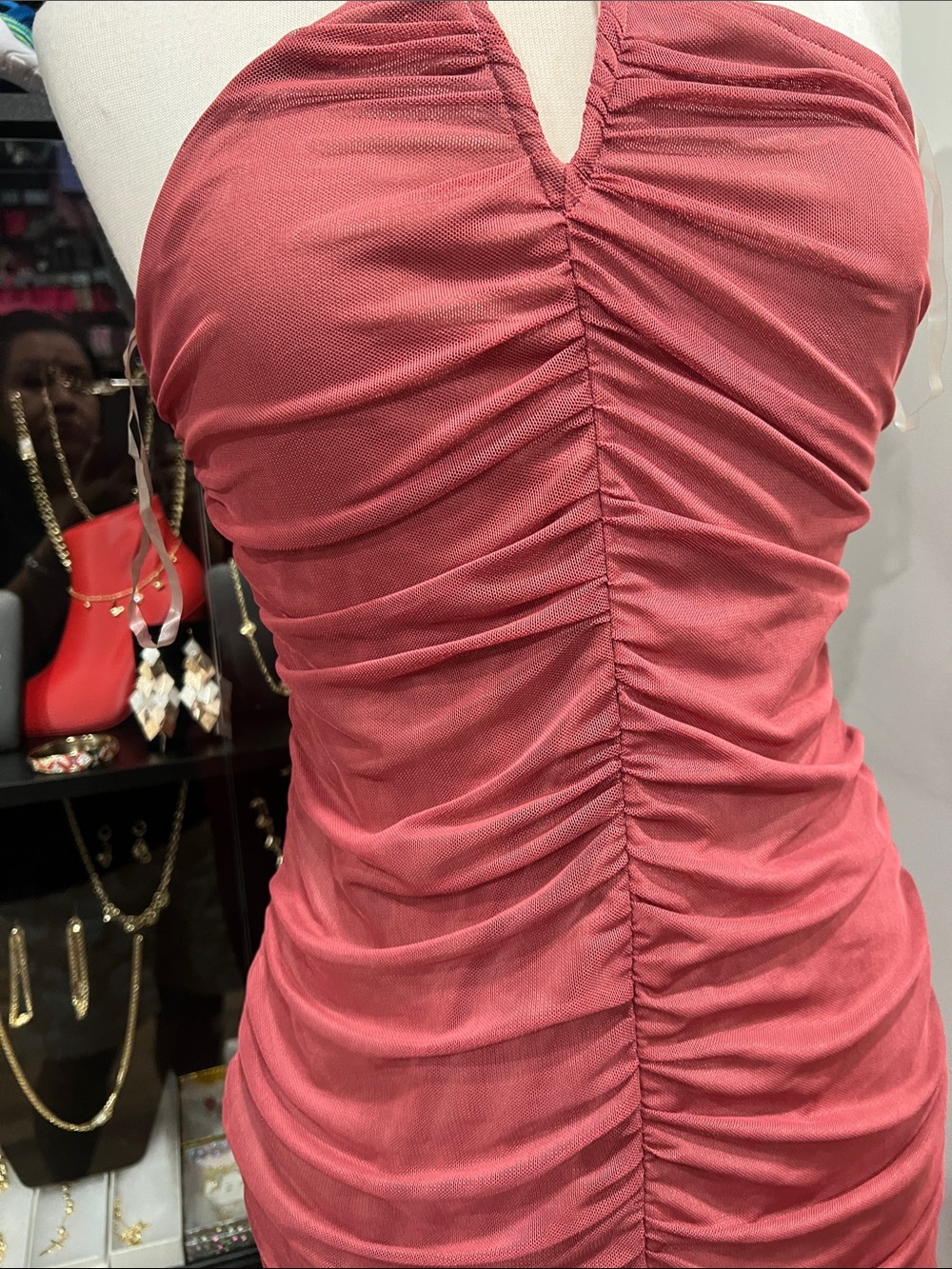 Rue21 Ruched Mini Dress - Hot Pink - Picture 3 of 9